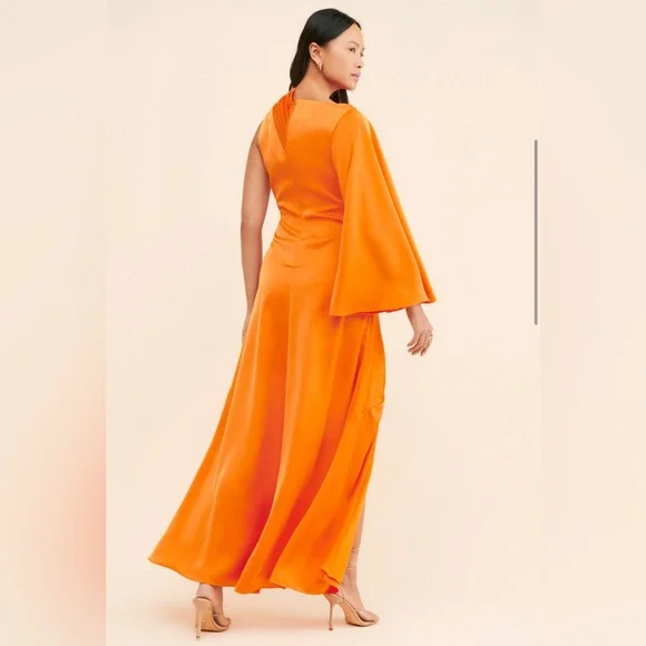 HALSTON KEIANA GOWN IN SATIN - Picture 2 of 8